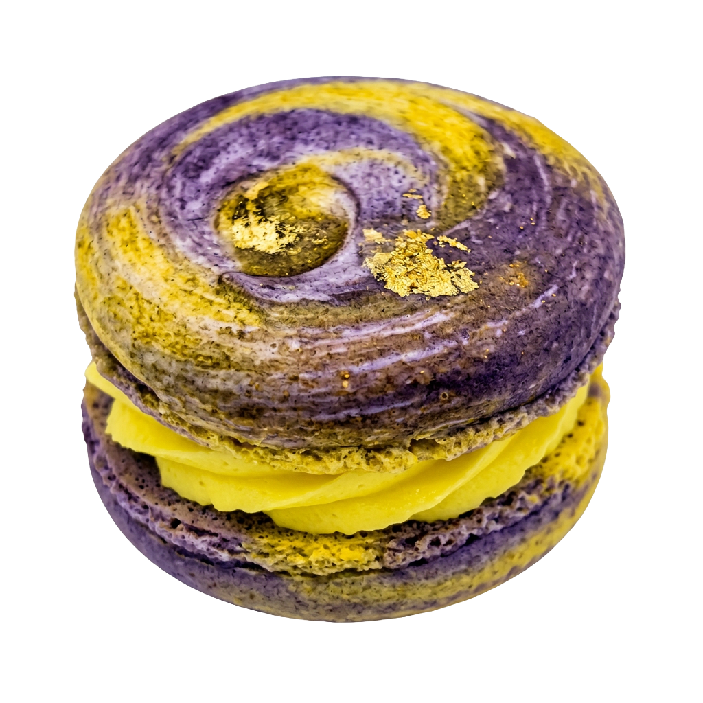 macaron blueberry-lemon