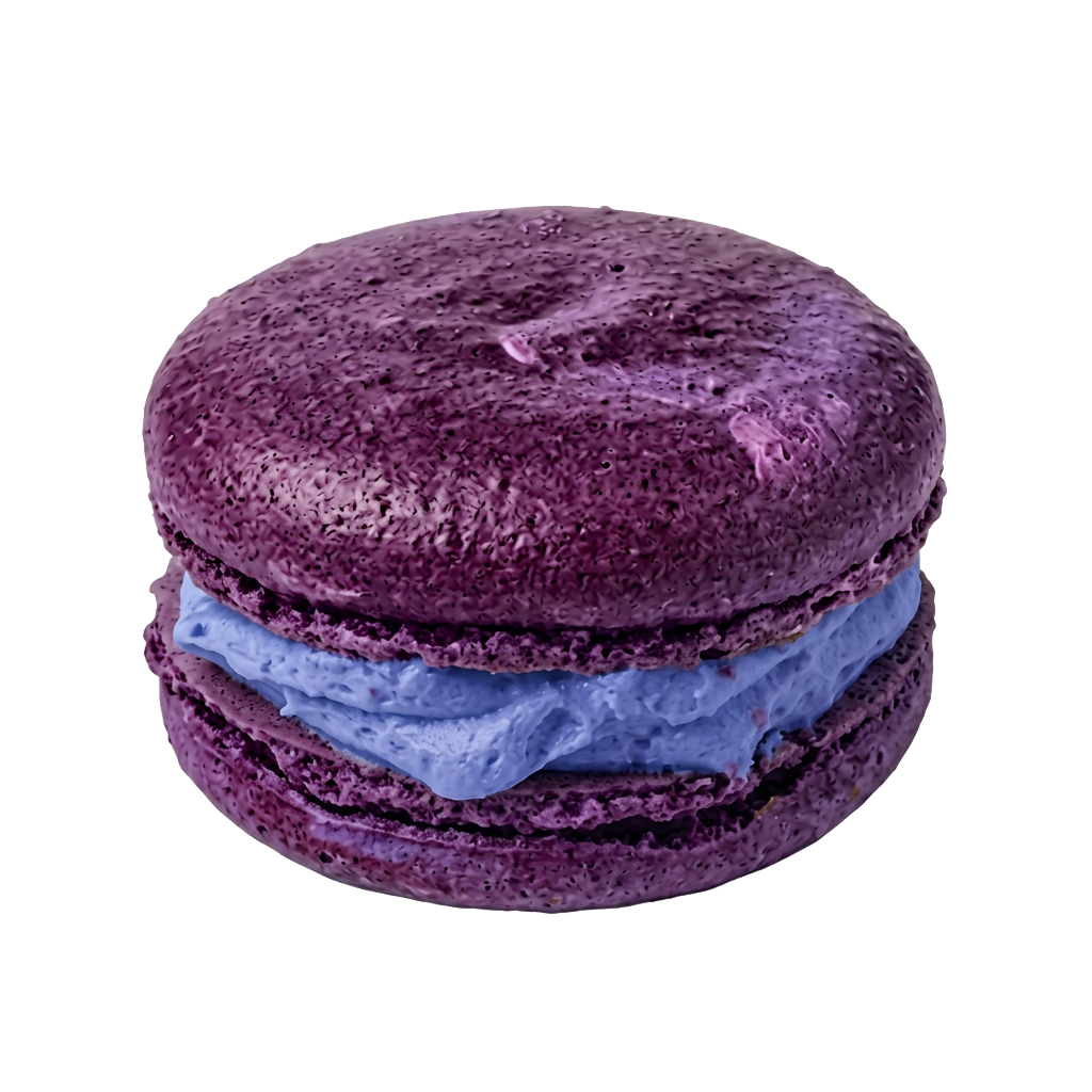 macaron blueberry