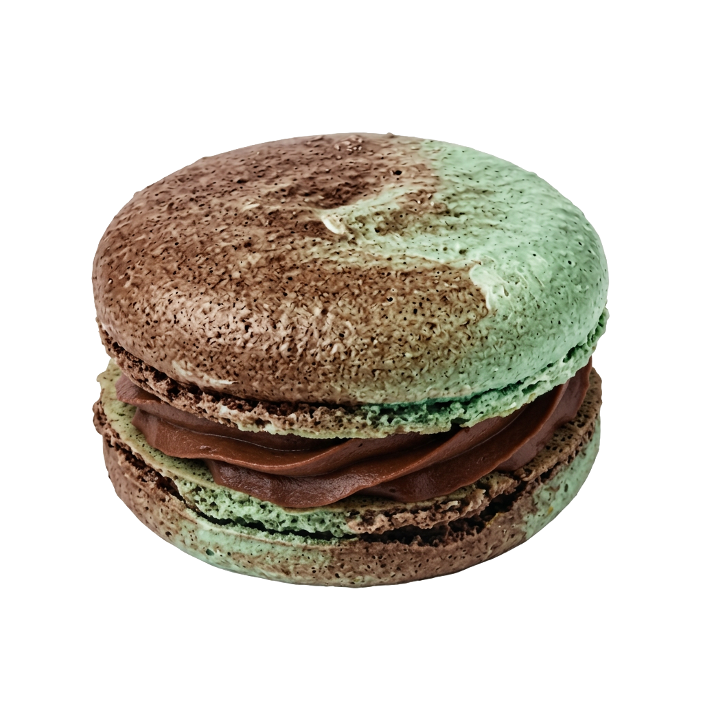macaron chocolate-mint