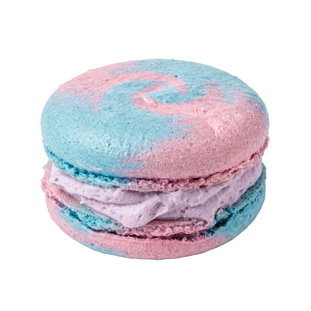 macaron cotton candy