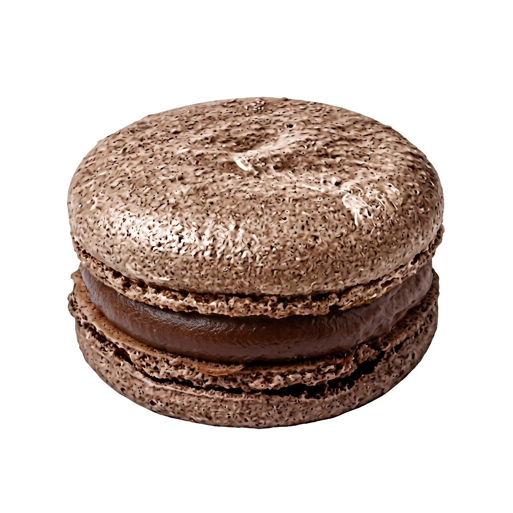 macaron dark-chocolate