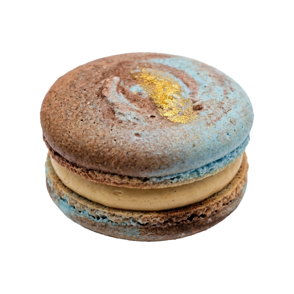 macaron espresso-caramel